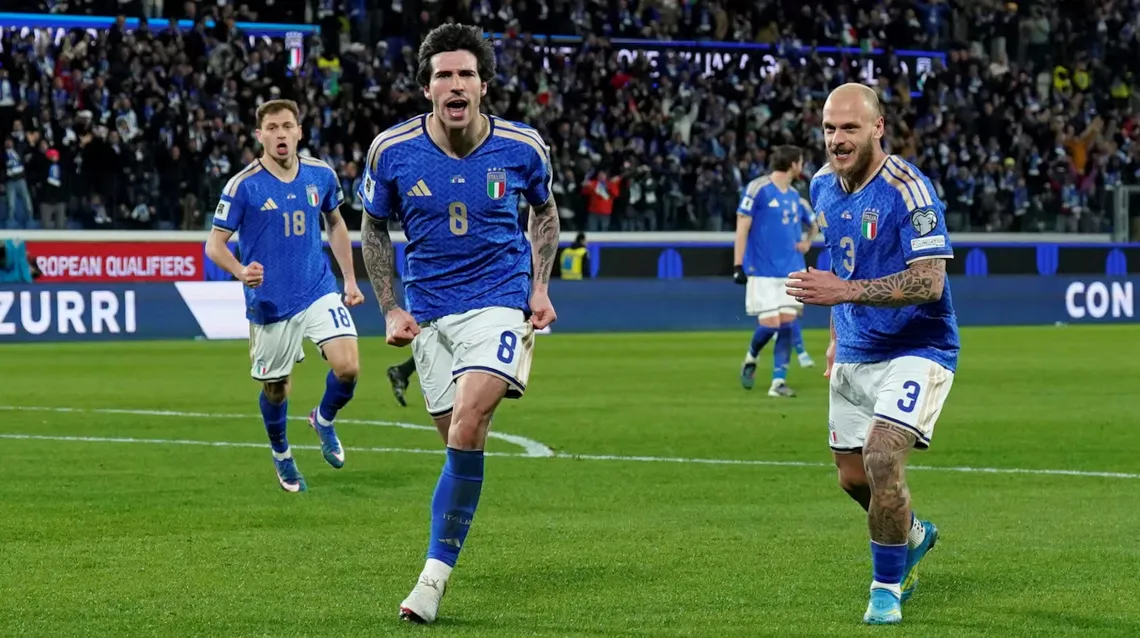 Italia le ganó 2-0 a Irlanda del Norte y jugará la final por el Repechaje al Mundial 2026.